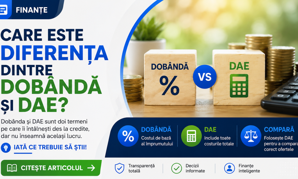 Care este diferența dintre dobândă și DAE?